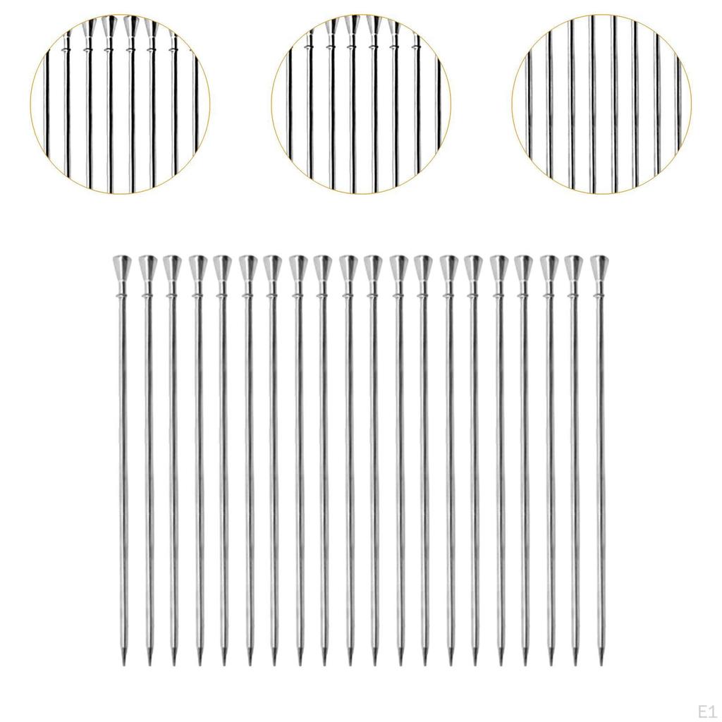 20 шт. фруктовые шпажки для коктейлей креативные палочки из нержавеющей стали для десерта