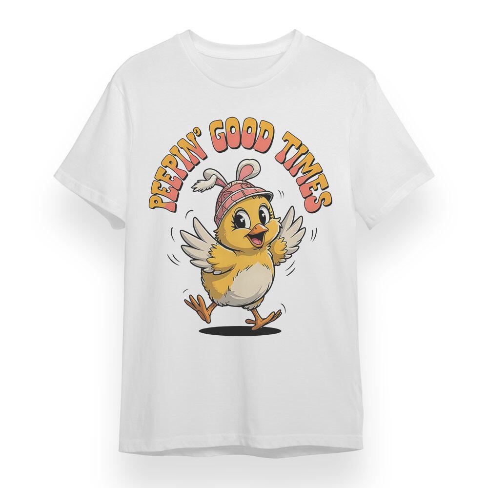 Men's Oversize T-shirt With Sunny Chick Counts Graphic Unisex 100% Cotton Tee