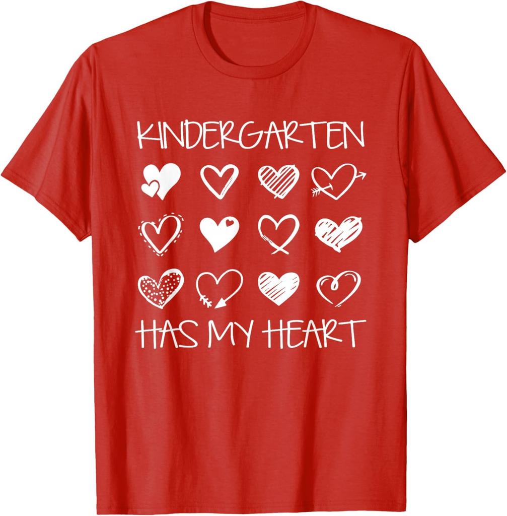 Vintage Kindergarten Has My Heart Valentine Unisex T-Shirt