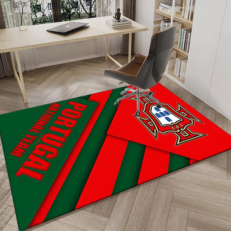Portugal's National Emblem Area Rug Office rug, Chair Rug, Decor Carpet Livingroom bedroom Mat, Large Size Fan gifts Christmas gifts