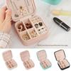 PU Leather Travel Jewelry Box Mini Size Jewelry Storage Box Cute Earring Holder Home Use