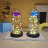 1 комплект светодиодных свадебных роз Galaxy Rose Decor Искусственные цветы светодиодные красные розы подарок на День святого Валентина Роза в акриловой подставке