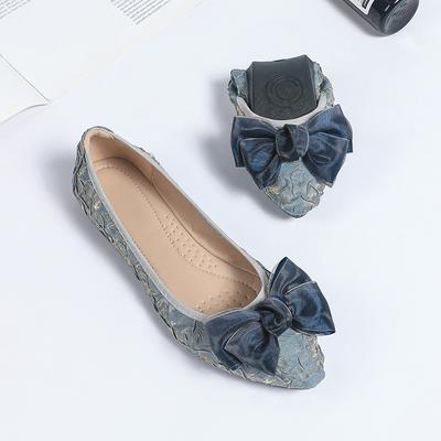 2025 Новая осенняя женская обувь Мягкая подошва Балетки Острый носок zapatos mujeres Большой размер 44 45 Женские летние лоферы WSH4921