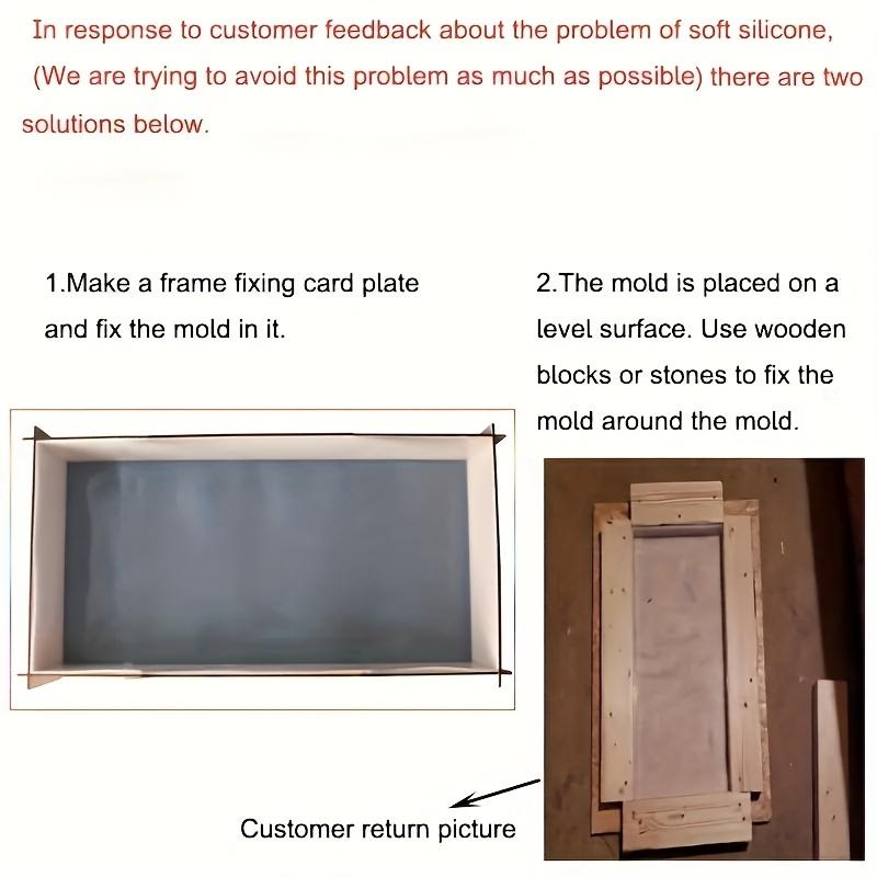 Многоразовая большая прямоугольная силиконовая форма, большая форма для стола из смолы для домашнего изготовления, паллета, форма для журнального столика из дерева и кофейного столика