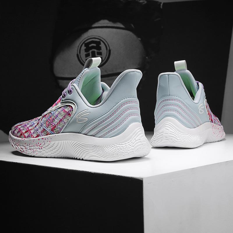 New Curry 9 Basketball Shoes Men's Low-top Teenagers Rebound Boots Non-slip Carbon Board Sneakers Shoes