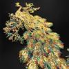 Phoenix Embroidery Cloth Patch Coat Decorative Accessories Peacock Back Adhesive Patches Skirt Decorative Decals