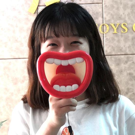 Смешной Мегафон с Большим Ртом, Запись, Изменение Голоса, Детский Микрофон, Игрушка, Сувениры для Вечеринки