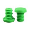 1 Pair Plastic Bar End Caps Anti-Vibration Bright Color Solid Wear-Resistant Bar End Plugs for Mountain Bikes