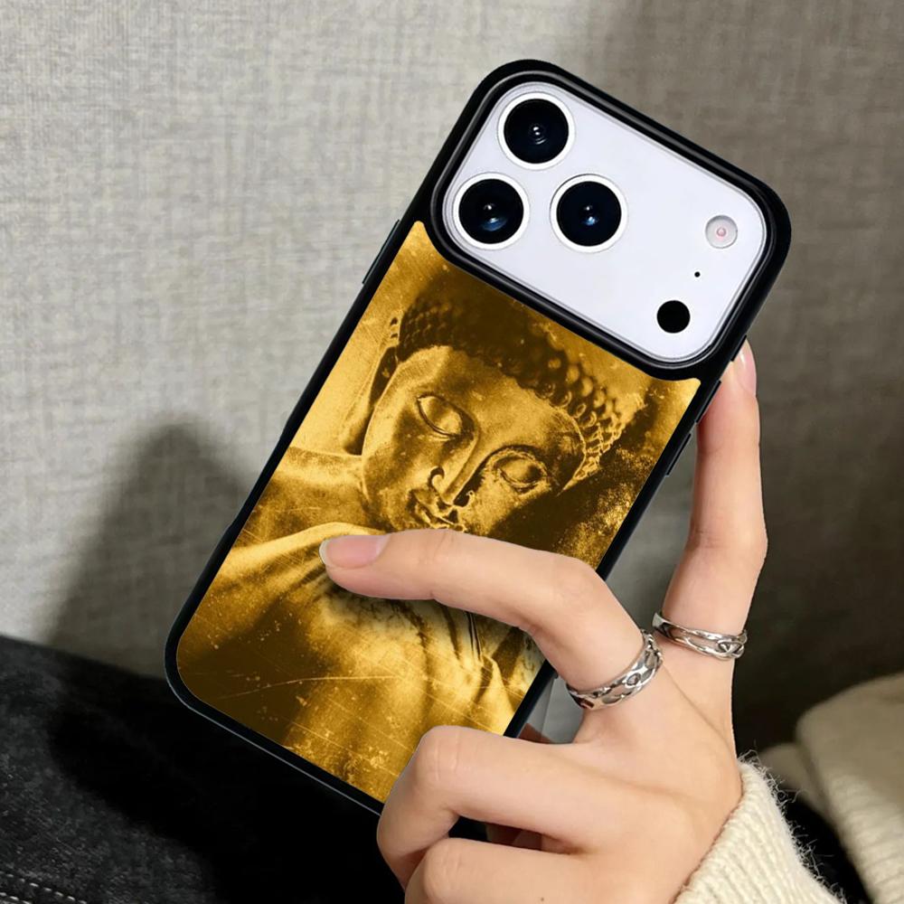 Чехол-бампер для iPhone 17 Air 16 Pro Max 15 Plus 11 13 Mini 14 12 Задняя крышка телефона Будда Гаутама