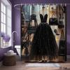 Paris Eiffel Tower Night Scene Shower Curtain Waterproof Bathroom Decor Curtain for Modern Home Bathroom Shower Curtain