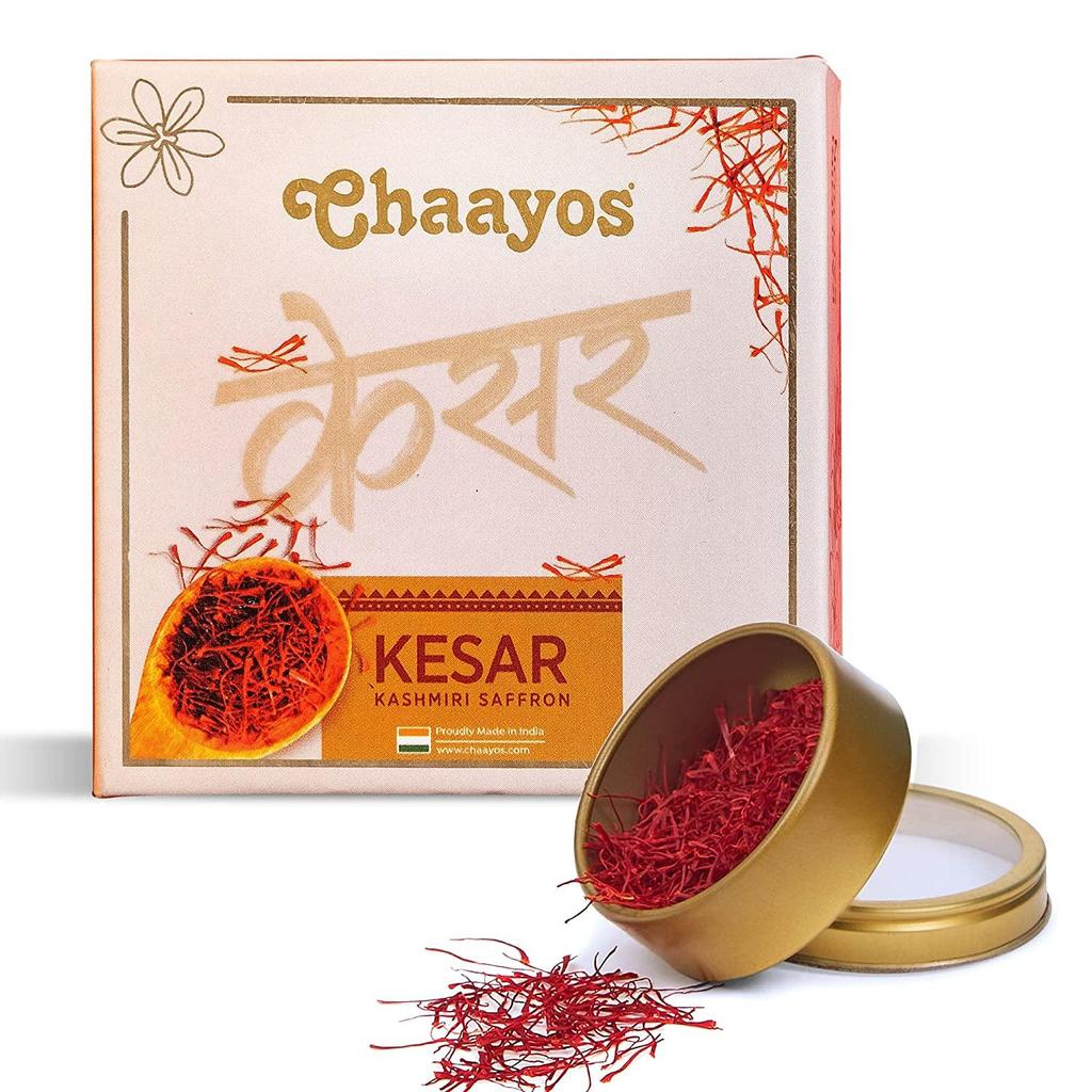 Chaayos Kashmiri Saffron (1g) - Pure A++ Grade Kesar