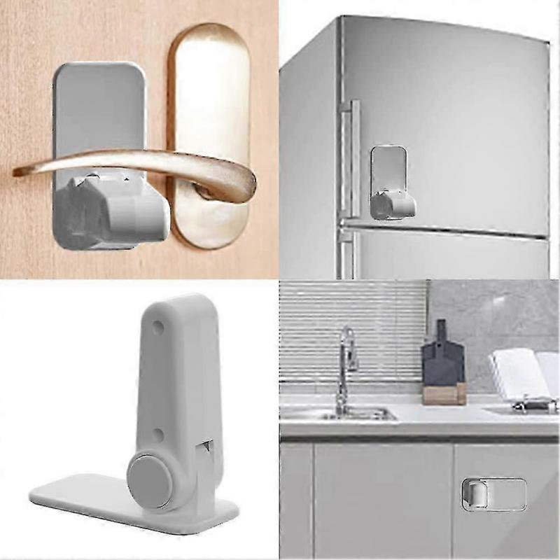 4 шт. Дверной рычажный замок для защиты от детей и домашних животных, Защитный замок для двери и ручки