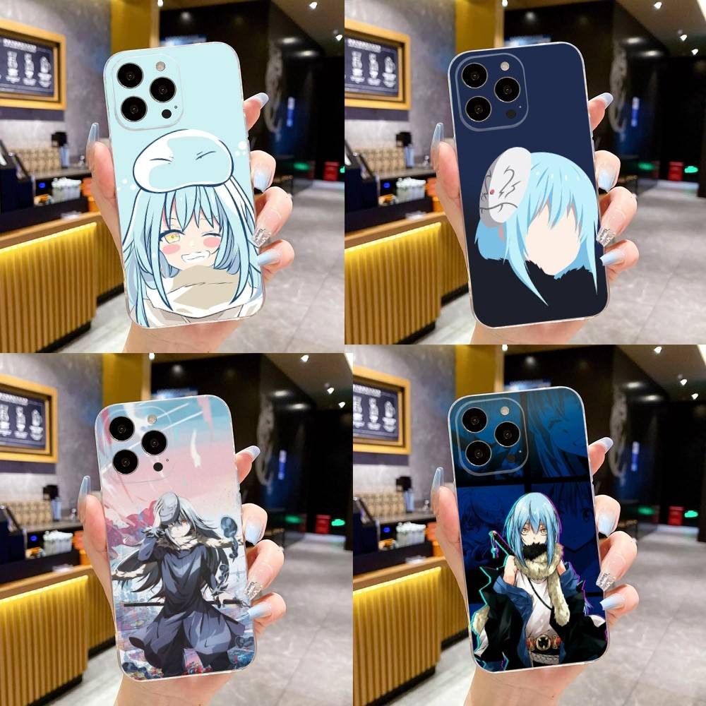 Чехол для телефона Tensei Shitara Slime Datta для iPhone 16,15,14,13,12,11 Plus,Pro,Max,XR,XS,X,7,8 Plus,SE,Mini Прозрачный Мягкий Чехол