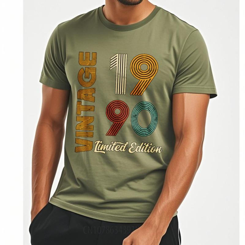 Tshirts for men Printed Unisex Teeshirt Crew Neck t shirt Brand Vintage 1990 Limited Edition Cool Boys Tee shirt Trendy Tshirt