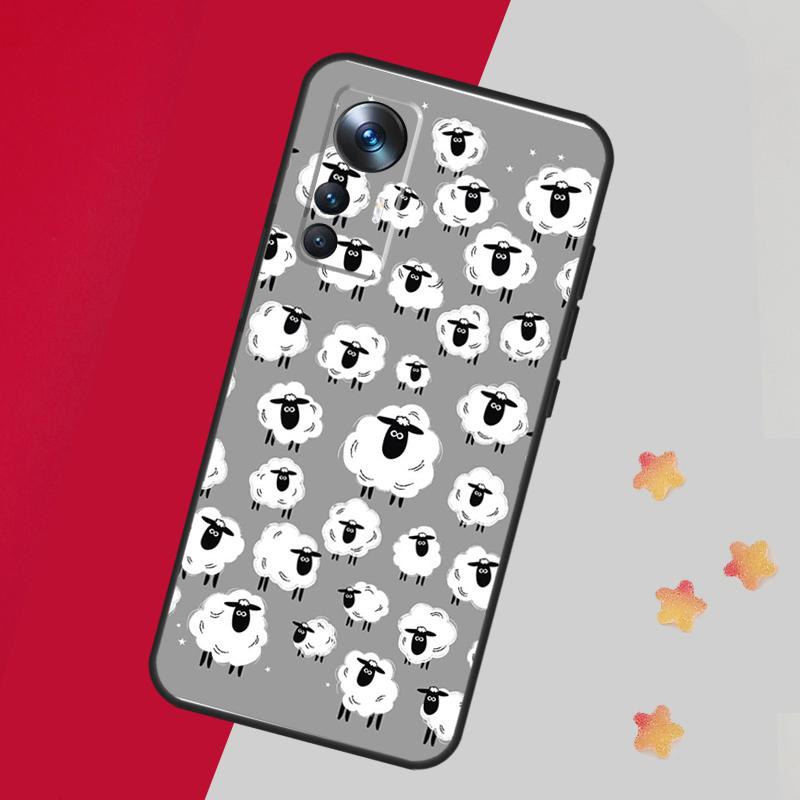 Милый Чехол-Овечка Для Xiaomi 14T Pro 11T 12T 13T 13 14 15 Ultra Чехол Для POCO F7 F6 F5 X3 X5 X6 X7 Pro