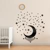 Звезда и Луна в воде Зеркальные настенные наклейки Детская комната Детское настенное украшение Ванная комната Водонепроницаемые влагостойкие наклейки