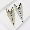 High-Grade Alloy Rhinestone Y-Shaped Grab Chain Brooch Temperament Women'S Coat Suit Corsage Jewelry Pin
