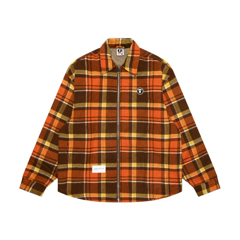 Aape logo-patch check-pattern jacket AAPJKM7659XXN