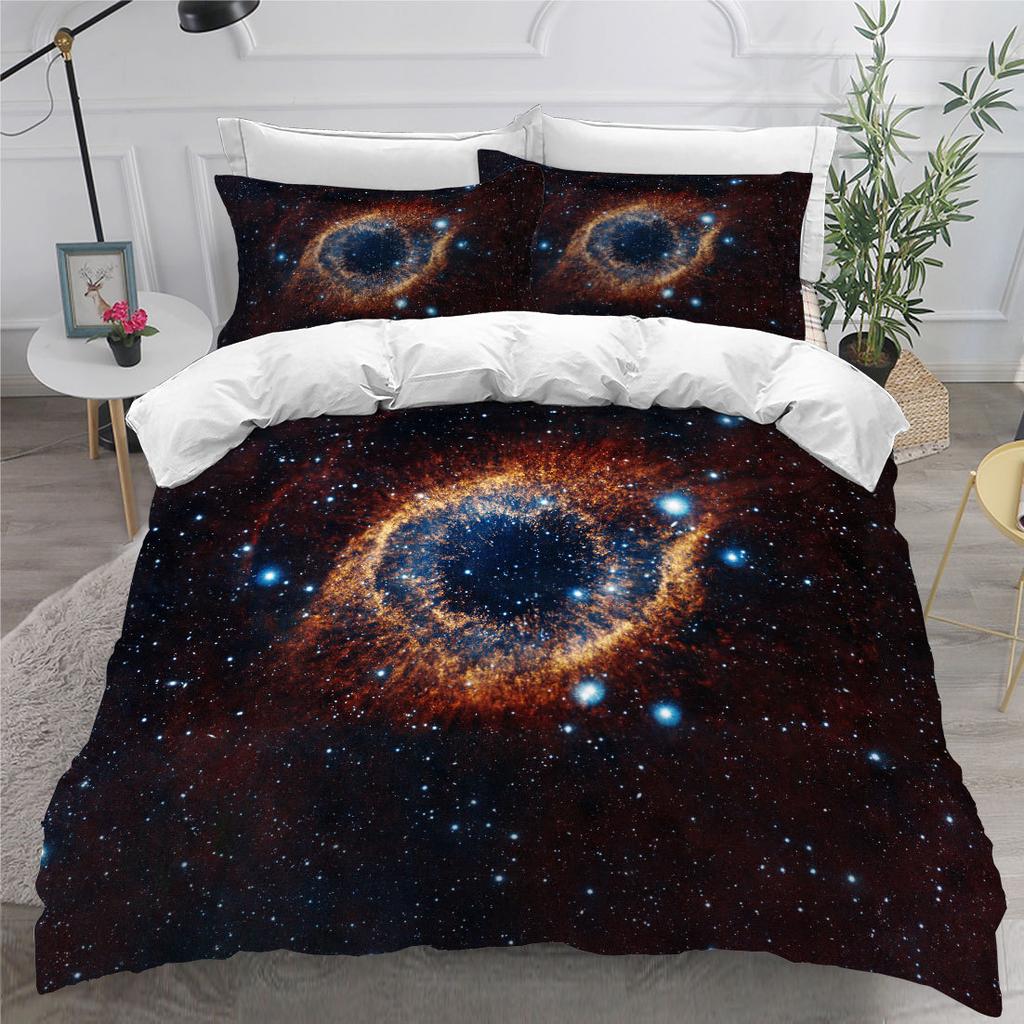 3D Universe Romantic Starry Постельное белье Комплект пододеяльников Planet Down Наволочка 2/3 шт King Queen Покрывало Комплект для детей и мужчин Подарок Домашний текстиль