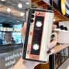 Retro Music Cassette Tape Vintage Style Transparent Case for Samsung Galaxy S22 S21 S20 FE S 22 Ultra S10 S9 Plus 5G Cover Coque