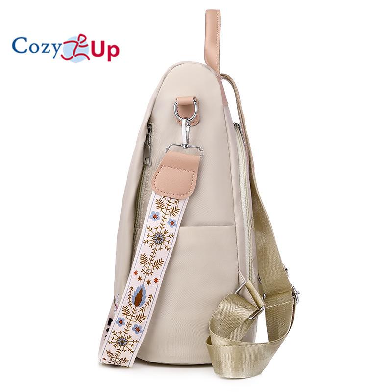 Рюкзак для отдыха Cosy Up, дорожная сумка большой вместимости, женский противоугонный рюкзак с вышивкой