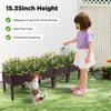 4 Tier Raised Garden Bed Planter Box PP Plastic Elevated Vegetable Flower Herb Grow Box for Patio Balcony Backyard