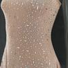 Women's Shiny Diamonds Sexy Halter Split Long Dresses