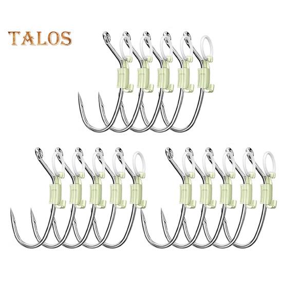 5/15/25Pcs Luminous Live Shrimp Fixing Hook Heavy Duty Metal Barbed Fishhook Freshwater Saltwater Catfish Bass Fishing Hook Fishing Accessories