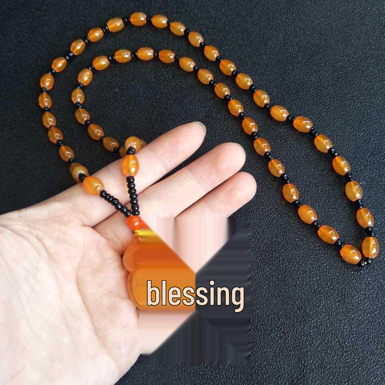 Этнический стиль бисерная подвеска из янтаря цепочка для свитера