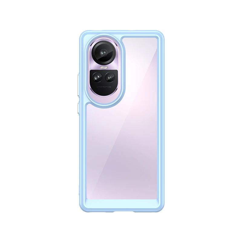 Цветной защитный чехол для OPPO Reno 10(Глобальный)/10 Профи(Глобальный) Противоударная задняя крышка