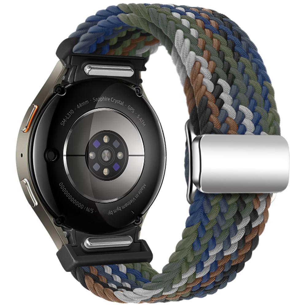 Для Samsung Galaxy Watch FE 40мм/Watch7/6/6 Classic/5/5 Active/5 Pro/4/4 Classic/4 Active Плетеный ремешок для часов Магнитный ремешок
