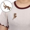 Women Bag Clothes Label Suit Accessories Retro Lizard Gecko Brooch Animal Brooch Rhinestone
