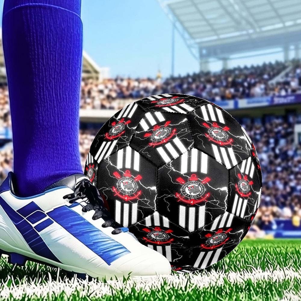 Fc Crest Design Printed Size 5 Soccer Balls, Anti-Slip, Protective Football, Outdoor Sport, a Unique Gift Suitable for him/her, Birthday