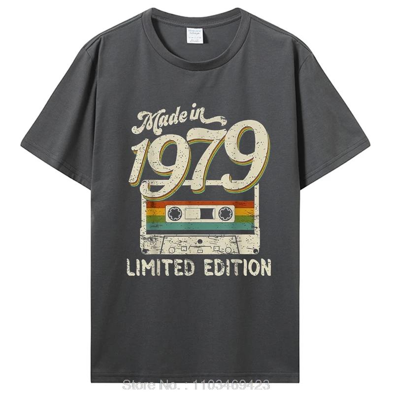 Vintage 1979 Limited Edition Birthday T Shirts Gifts Cotton Summer Tees Tops Graphic T-shirt Clothing Oversized