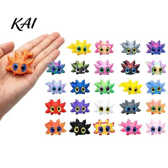 Educational Imaginative Play Axolotl Advent Calendar 2026, 3D Printed Jointed Flexible Toys, 24 Days Miniature Animal Figures Christmas Countdown with