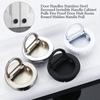 Stainless Steel Hidden Door Handles Round Drawer Pulls Modern Cabinet Handle Pull  Cabinet