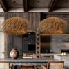 Японский ветер ретро плетеный ротанг светодиодные подвесные светильники ресторан бар гостевой дом домашний декор спальня столовая люстра