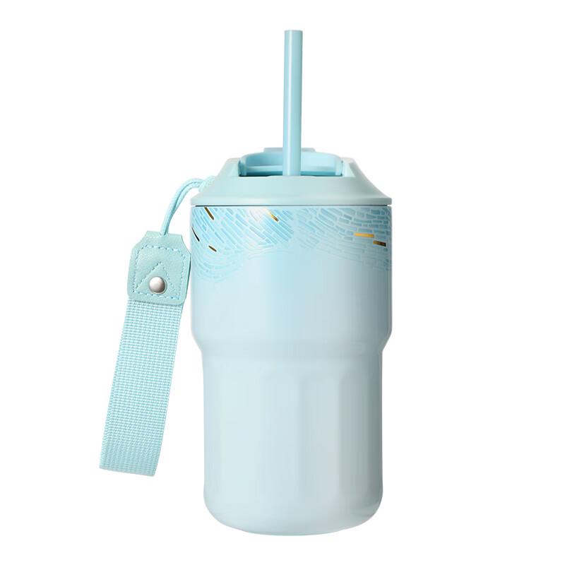 Starbucks Micro Blue Rhythm Dual-Drink Coffee Cup