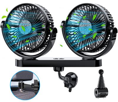 Автомобильный вентилятор Amison с USB, низкий воздушный поток, гнездо прикуривателя, регулируемый, простой, летний воздух, японский ручной порт, 3-ступенчатая регулировка, 5-дюймовый два-в-одном