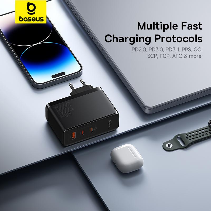 Baseus GaN5 Pro 160W Digital Fast Charger Dual Type-C USB Charger