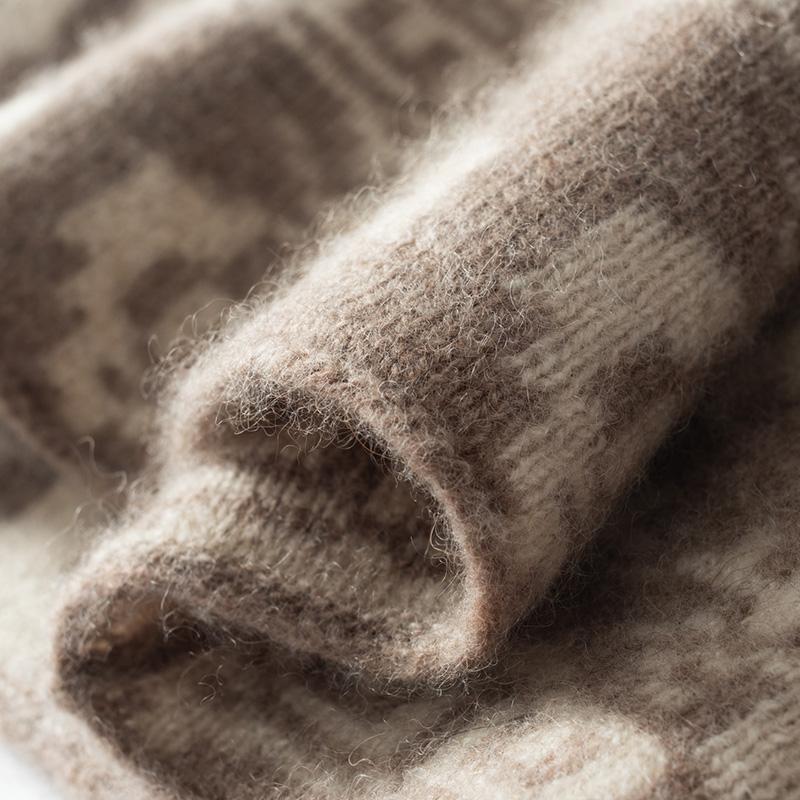 Женский кашемировый чехол на шею, кашемир Цинхэ, 100% кашемир, осенне-зимний кашемировый шарф, теплый и модный,