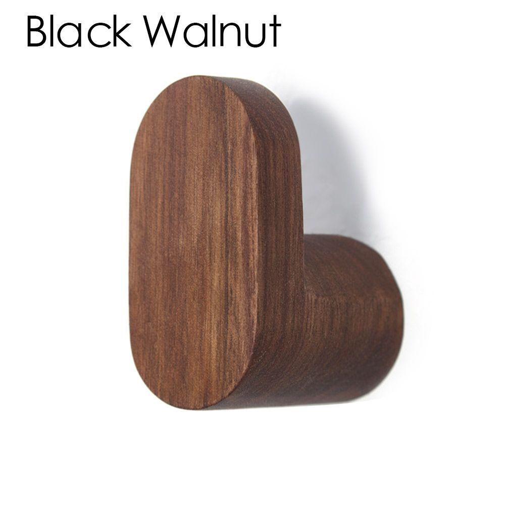 Wooden Decorative Hook Wall-mounted Coat Bag Rack Door Hanger Shower Hook Key Holder Robe Hook