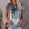 Summer New Fashion Women's Clothing 3d Print T-shirt Daily Wear Top's Shirt Casual Simple Letter T Regular Shirt Streetwear