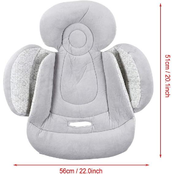 Подушка для детского сиденья, плюшевая дышащая портативная двусторонняя подушка для детского сиденья автомобиля, для ребенка для автомобильной коляски