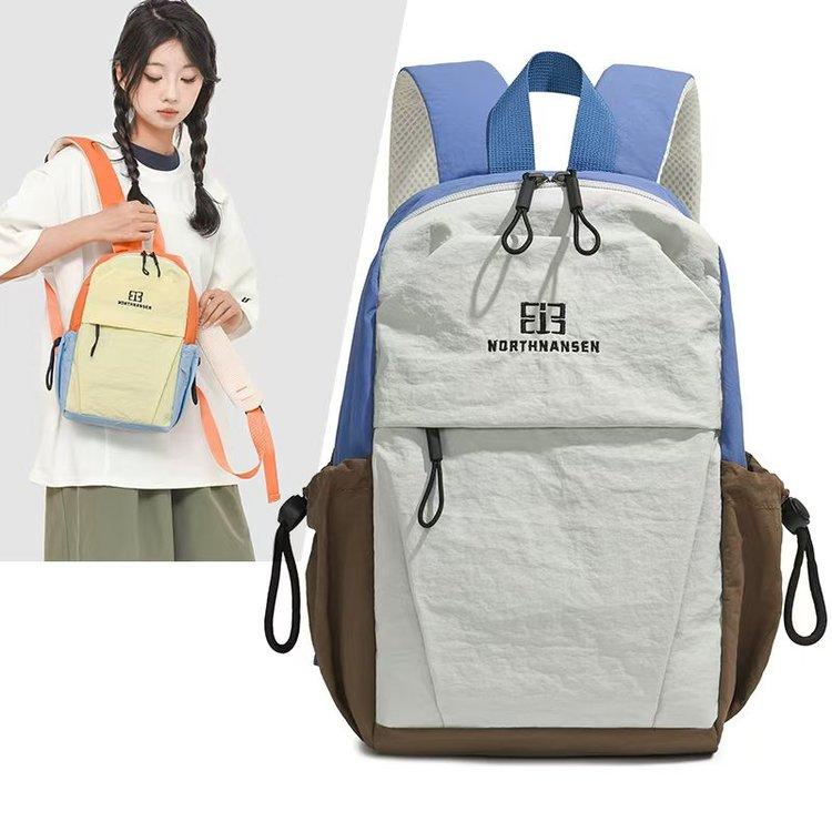 Легкий рюкзак дорожная сумка контрастного цвета школьный портфель для школьников