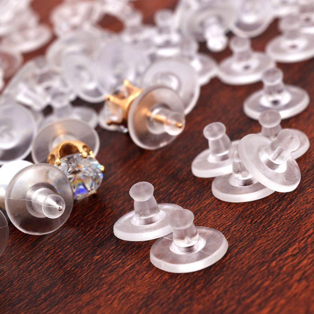 Round Accessories Rubber Back Stoppers Earring Blocked Earring Back Earrings