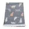 All Over the Cornillon Scarf Cat Stole Animal Pattern Reversible Made In France Animal Pattern Acrylic Wool Cashmere Touch Jacquard [.a World]