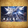 Epic Armed Winged Sci‑Fi Mecha TCG Playmat 35X60CM Magic Card Battle Mat Non‑Slip Durable Stitched Edge Tabletop Playmat