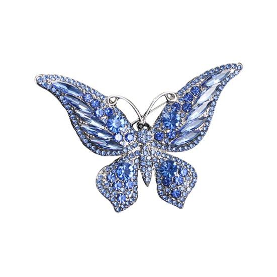 Брошь-корсет в форме бабочки, сверкающее украшение, подарок для женщин, девушек, модный аксессуар со стразами для Рождества CLE