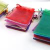 100 шт./Лот Разноцветные Органзовые Мешочки 10x12 см/10x15 см/13x18 см Мешочки для Упаковки Украшений Хранение Свадебных Подарков Мешочки на Завязках